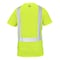 Ge Hi-Vis Short Sleeve T-Shirt, Polyester Knit Birdseye, Mesh, Green, L GS112GL - alternate 2